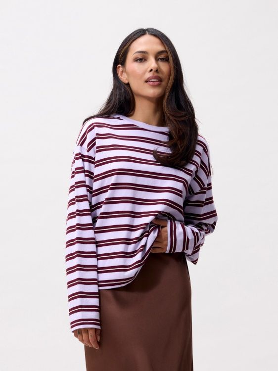Striped long sleeve - Lavender Frost  - catwalk junkie