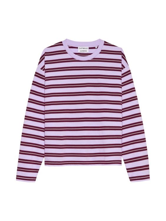 Striped long sleeve - Lavender Frost  - catwalk junkie