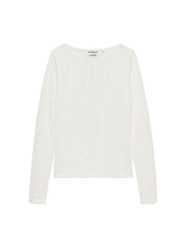 Lace longsleeve -  Egret - Catwalk junkie