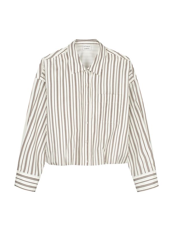 Tuck in blouse - Cream - catwalk junkie