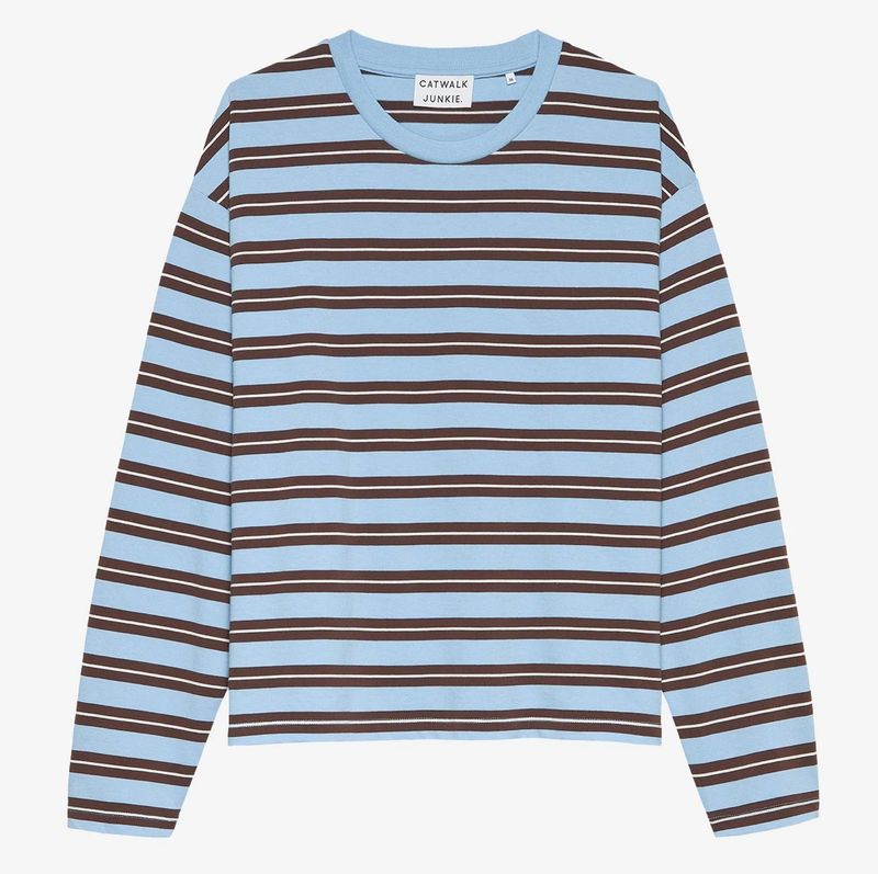 Striped Longsleeve - Blue - catwalk junkie