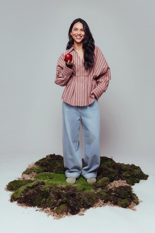 blouse with waist pleats - catwalk junkie