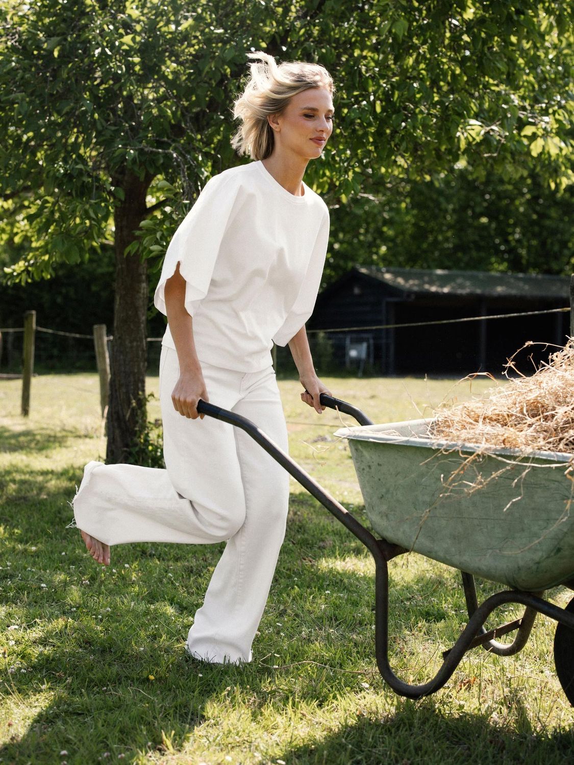 Batsleeve Tshirt -  Off White - Catwalk Junkie