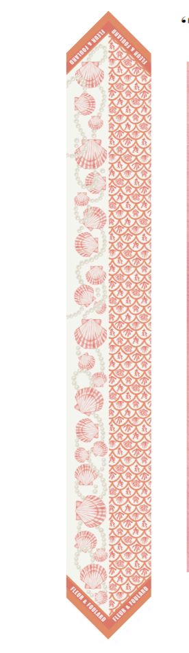 twilly scarf coral - fleur &amp; foulard