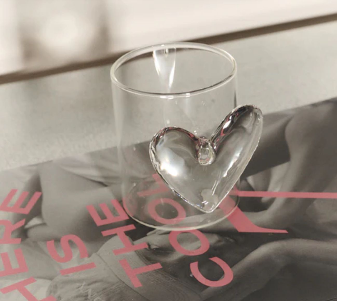 heart tumbler clear - lepelclub