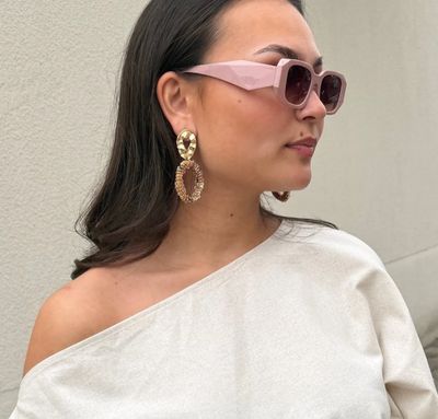 earring ruby - flem the label