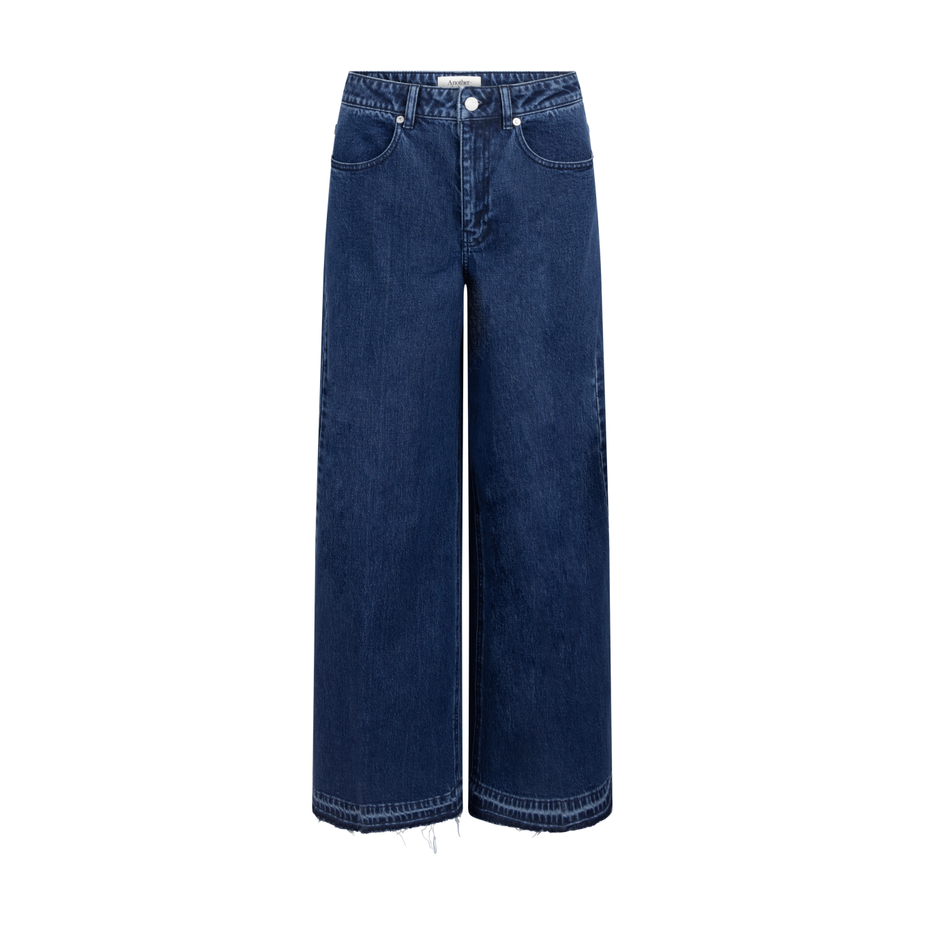 Moore denim wide fringe pants stone indigo - another label