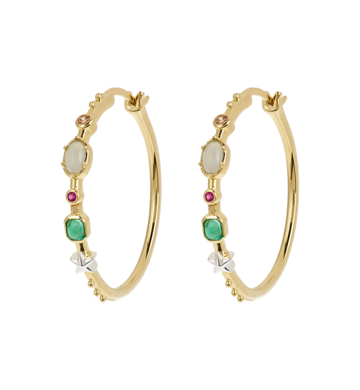 Big Storybook Hoop Earrings -Anna+Nina