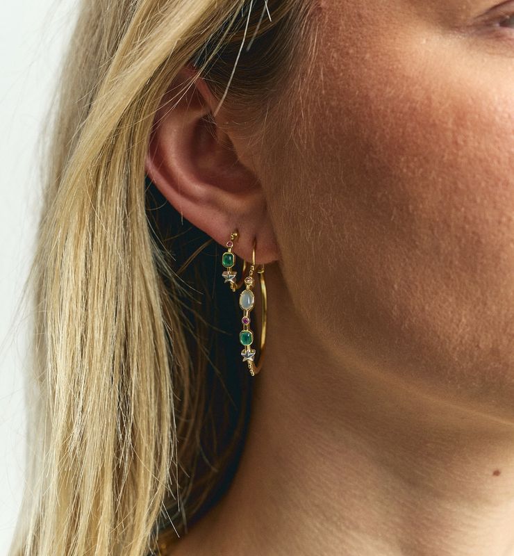 Big Storybook Hoop Earrings -Anna+Nina