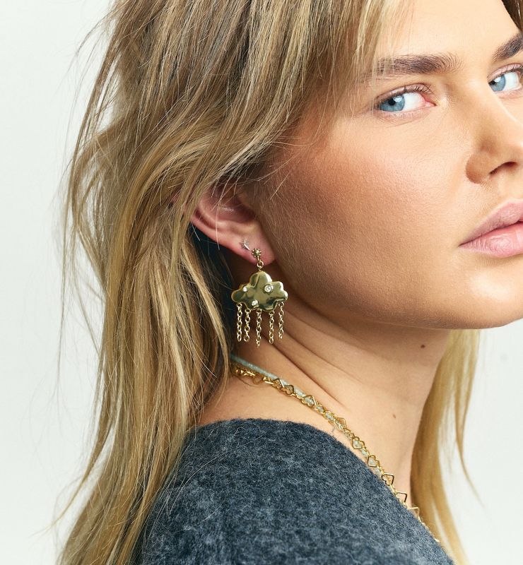 Heads in the clouds stud earrings - Anna+Nina