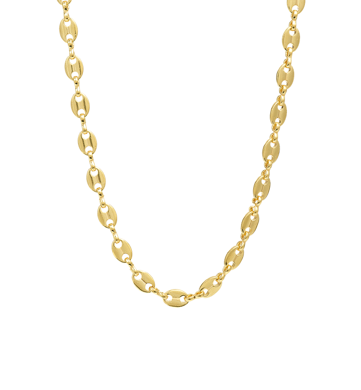 Fine Coﬀee Bean Necklace - Anna+Nina