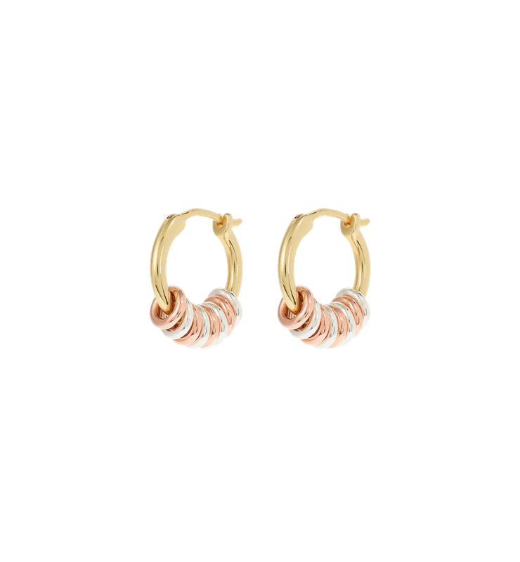 Mix it Up Hoop Earrings (goud en zilver) - Anna+Nina