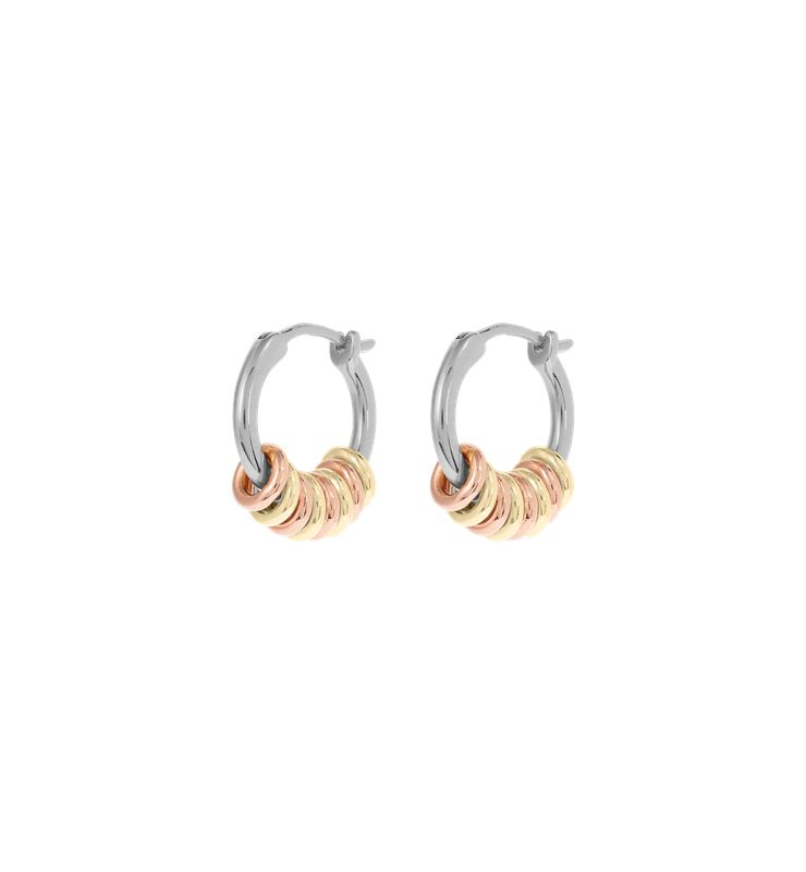 Mix it Up Hoop Earrings (goud en zilver) - Anna+Nina