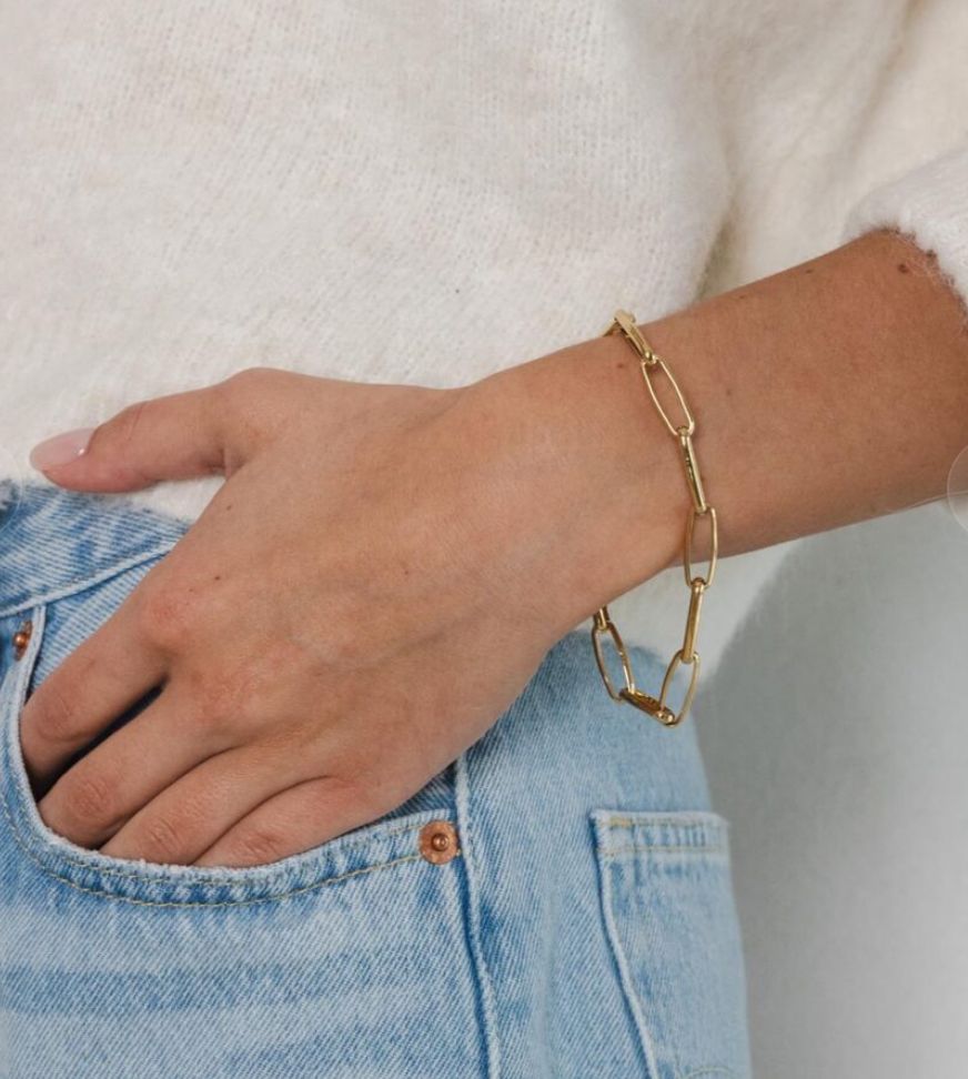 milan gold chain bracelet - souvenirs de pomme