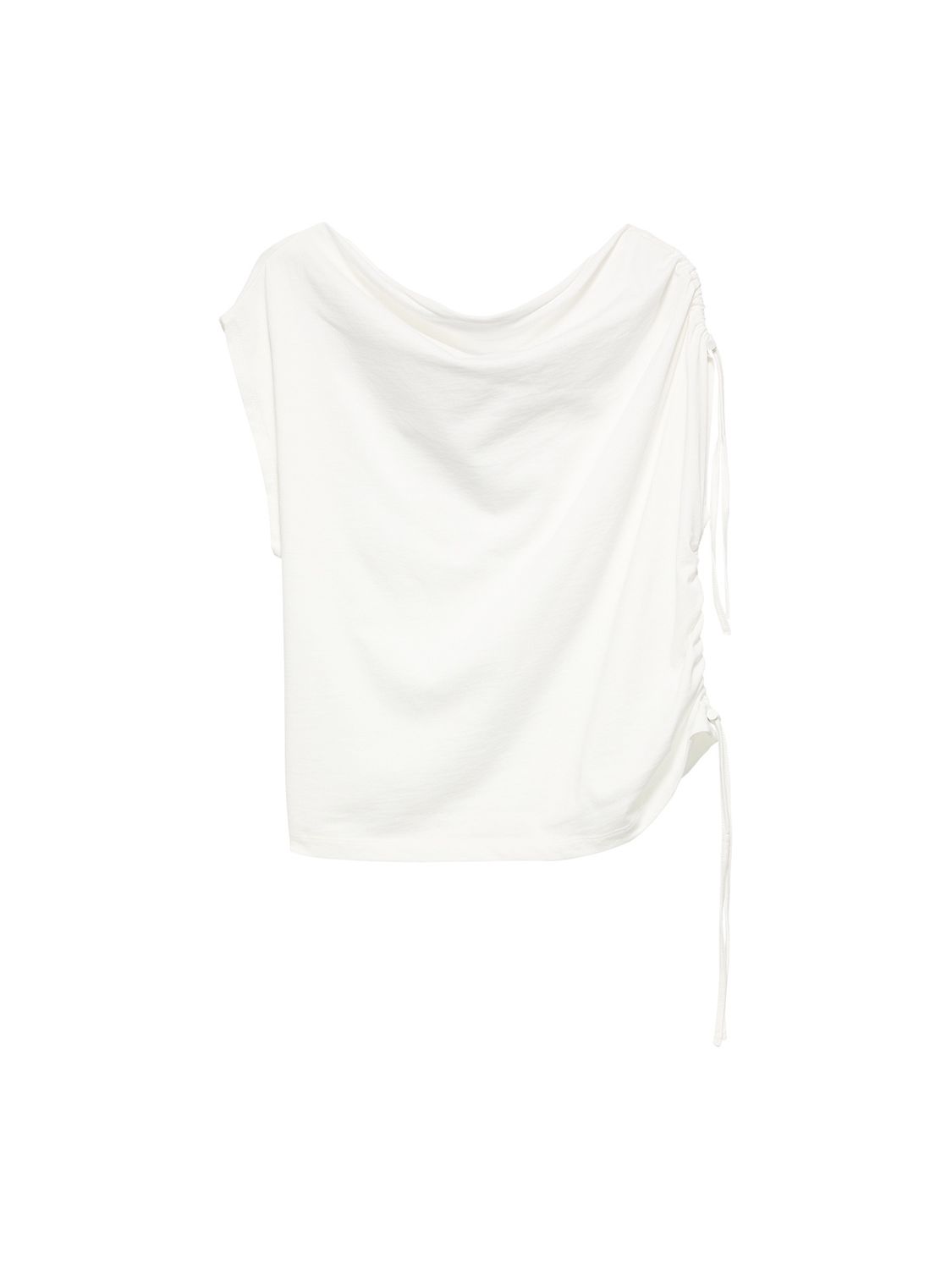 Asymmetric Strap Top - Off White - Catwalk Junkie