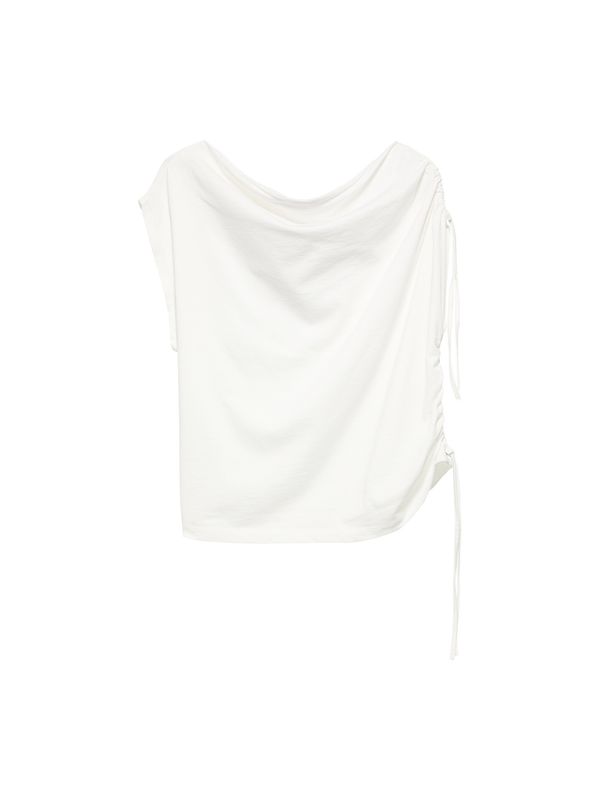 Asymmetric Strap Top - Off White - Catwalk Junkie