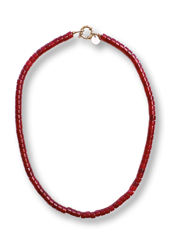 Moos burgundy necklace - Bonnie studios