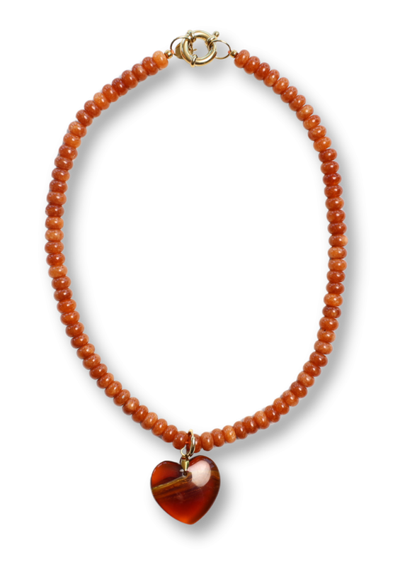 camel heart necklace - bonnie studios