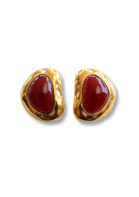 royal red earrings - bonnie studios