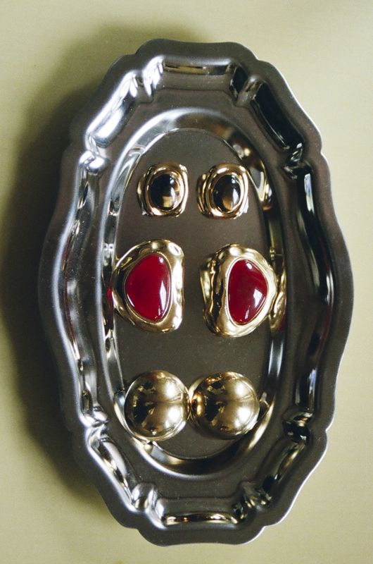 royal red earrings - bonnie studios