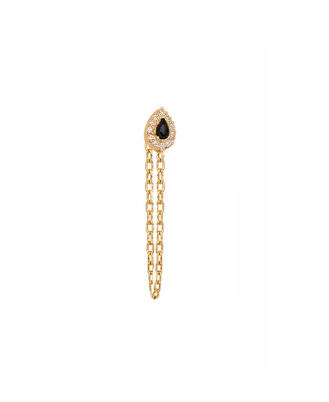 gemshine onyx oorbel - bobby rose