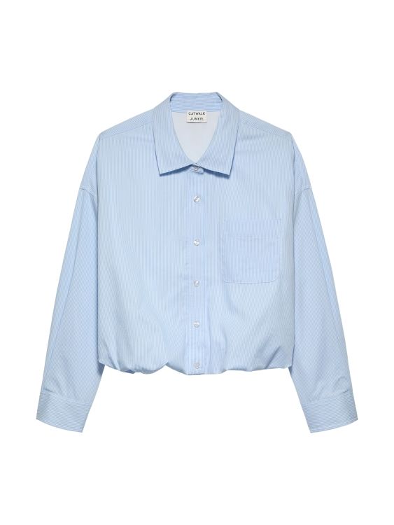 Tuck in blouse - Chambray Blue - Catwalk