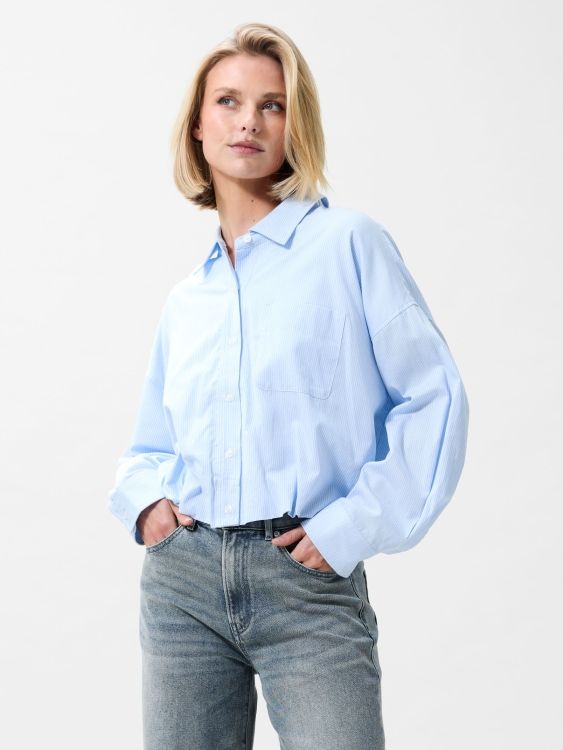 Tuck in blouse - Chambray Blue - Catwalk