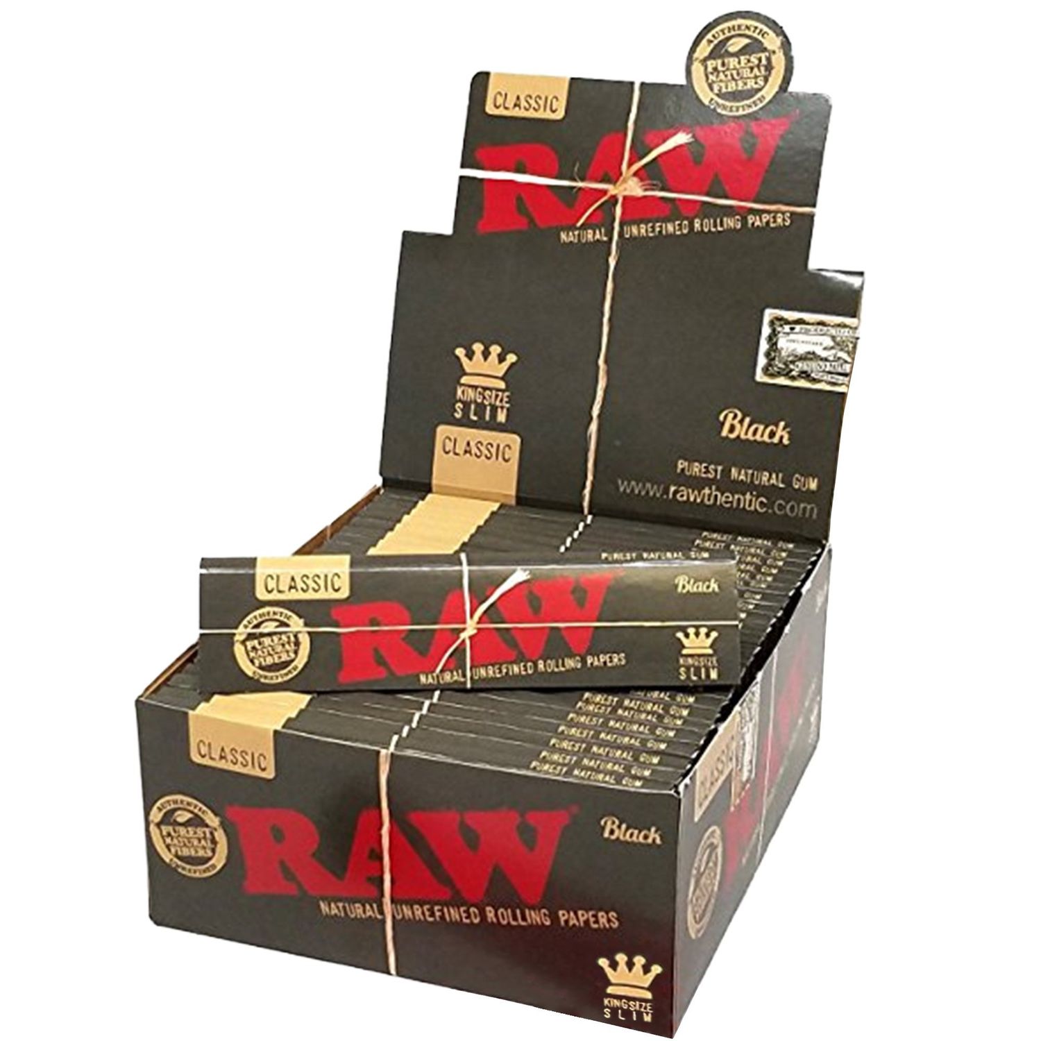 RAW BLACK CLASSIC UNREFINED KING SIZE
