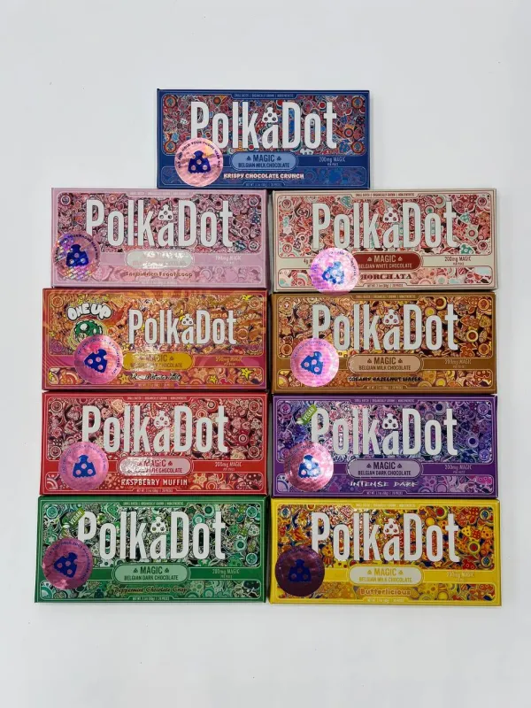 Polka dot Chocolate Bars