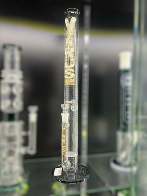 Virus Glass 20” Straight Tube Water Pipe Double chamber