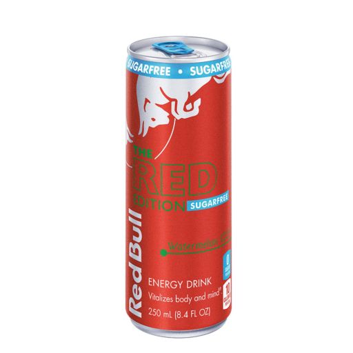 Red Bull Red Edition Sugar Free Energy Drink  Watermelon  80mg Caffeine  8.4 fl oz Can