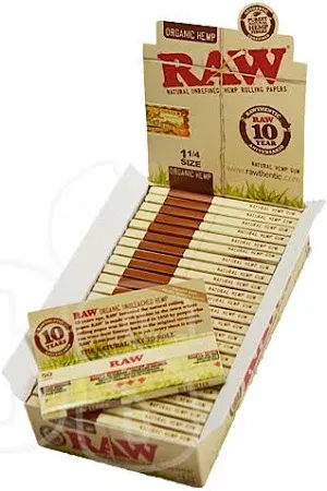 Unrefined organic hemp 1 1/4