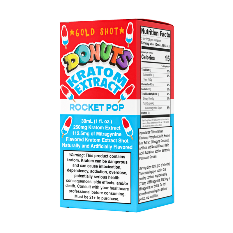 Donuts kratom extract rocket pop 30 mL
