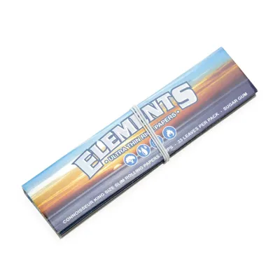 Elements ultra thin papers, connoisseur king size slim plus tips