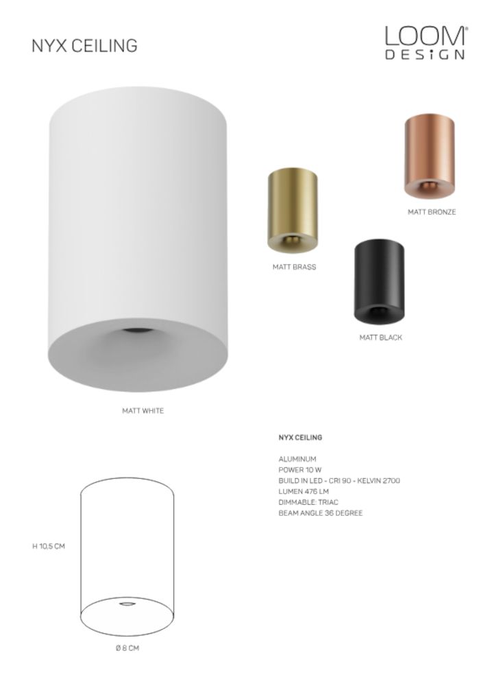 NYX  plafondlamp  