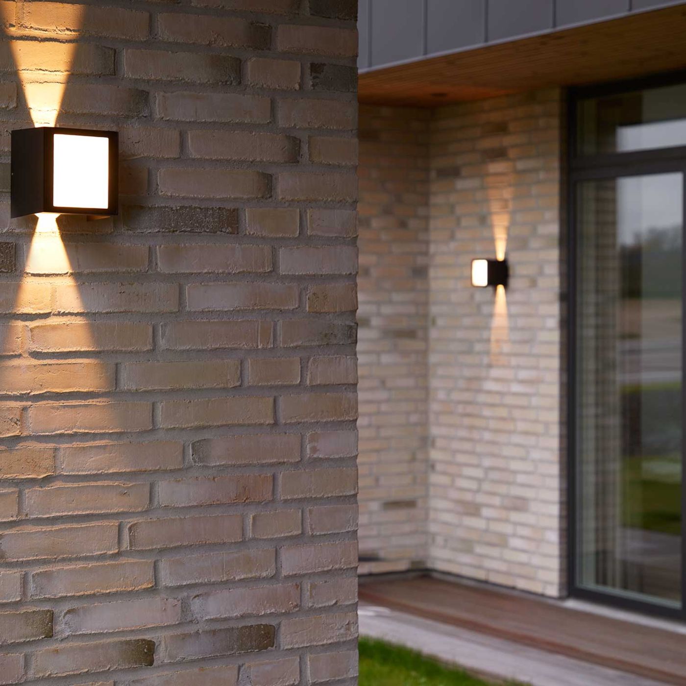 Una IP54 wandlamp  