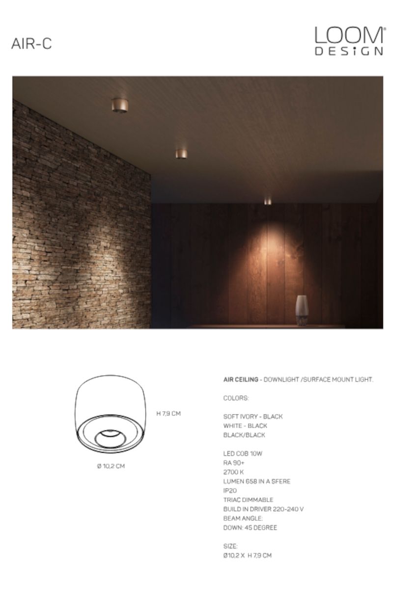 Air C Soft plafondlamp