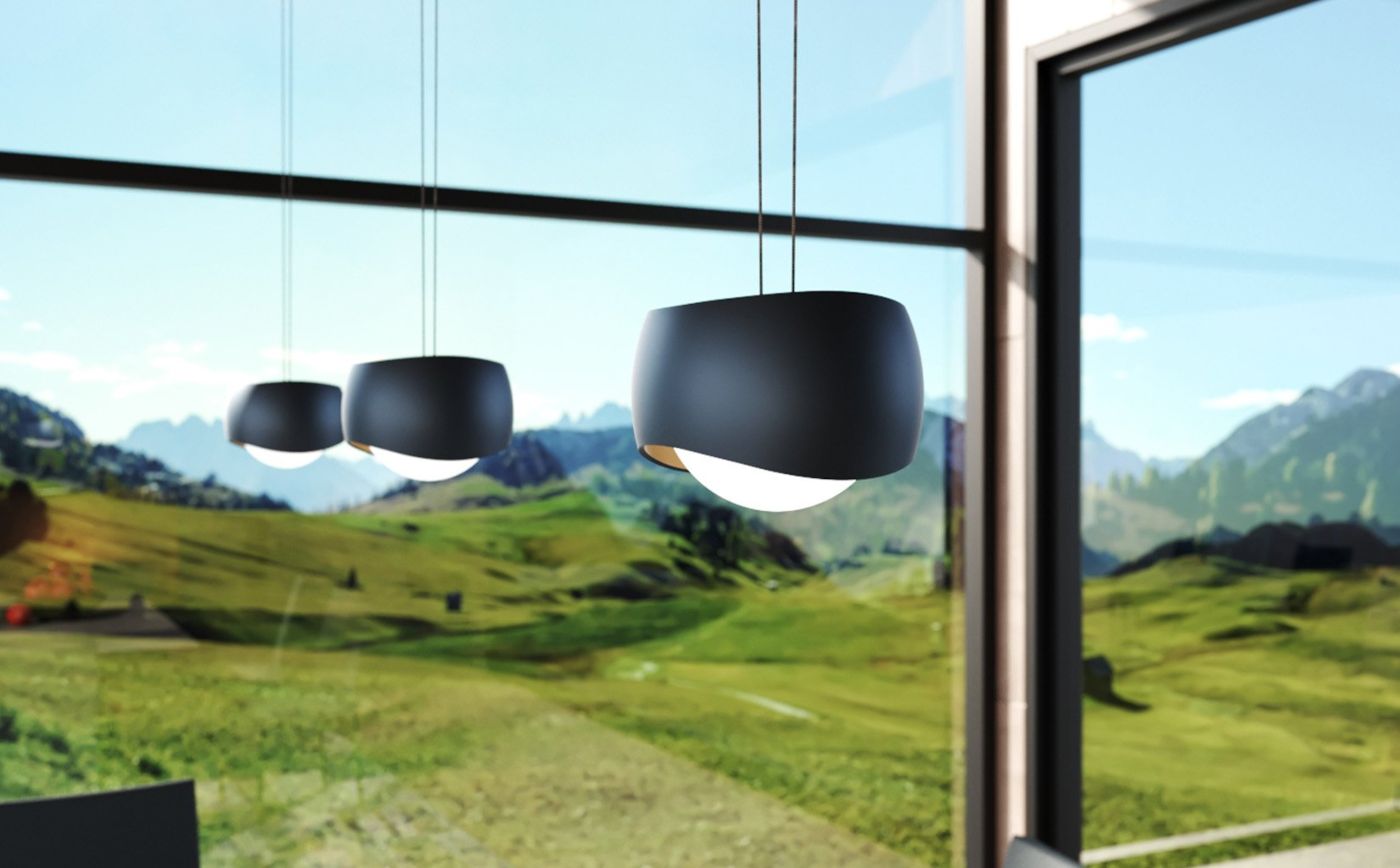 Curved 3 hanglamp 