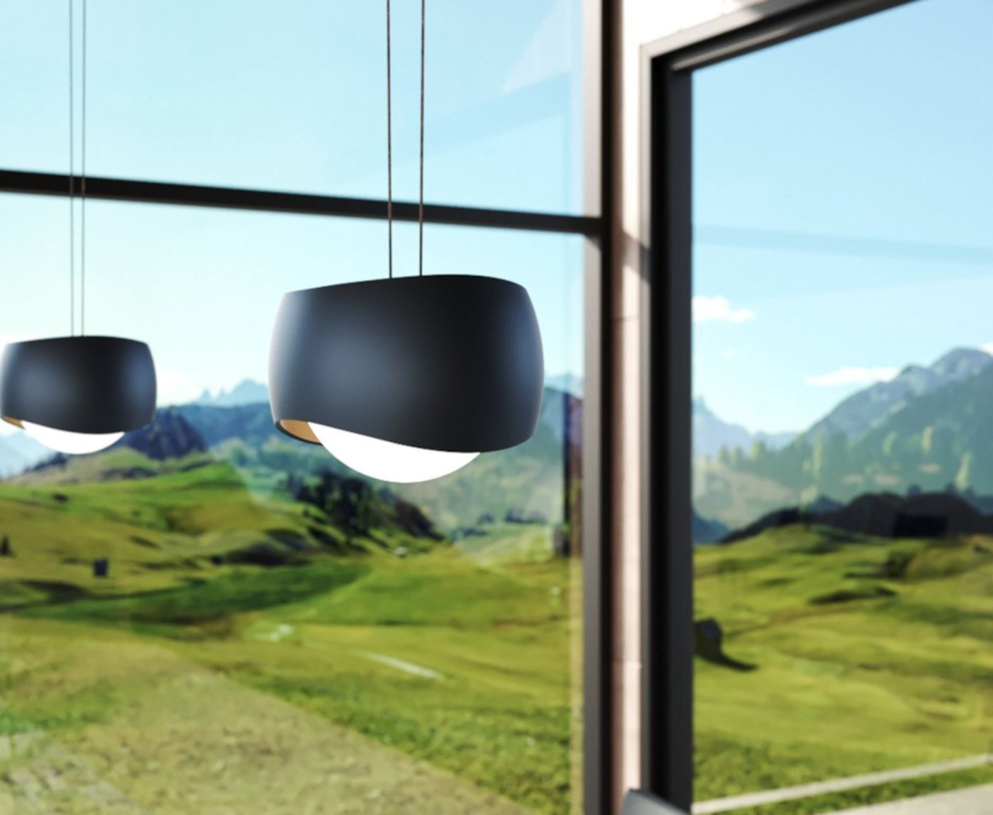 Curved 2 hanglamp