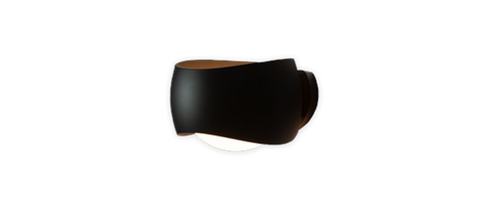 Curved wandlamp