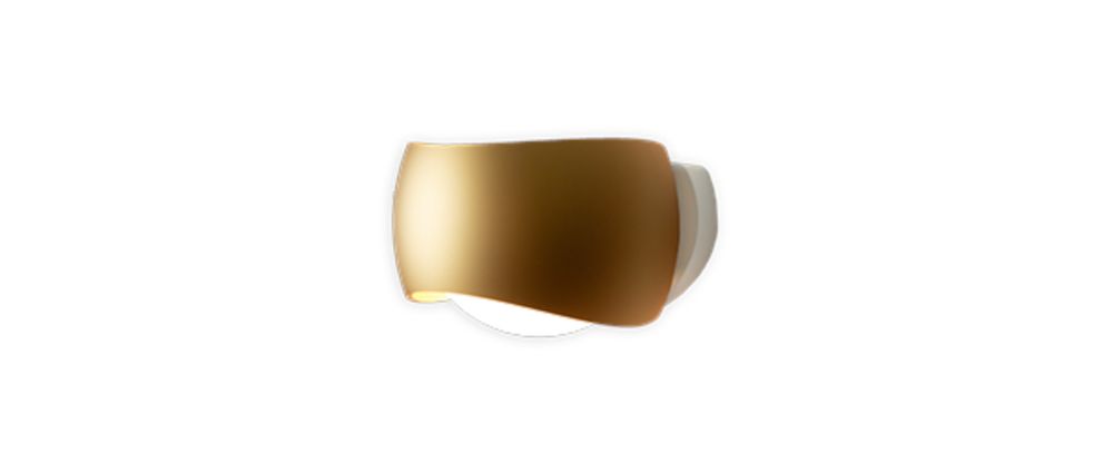 Curved wandlamp