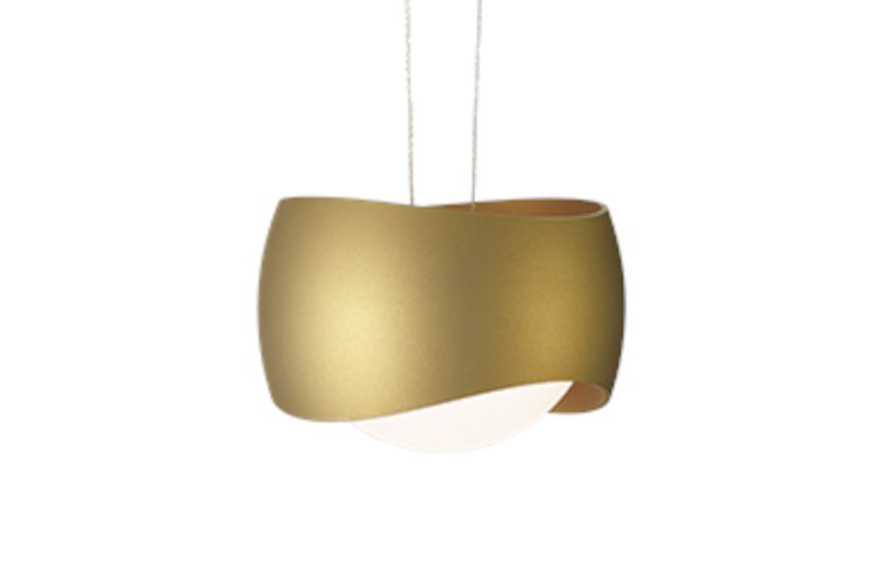 Curved hanglamp