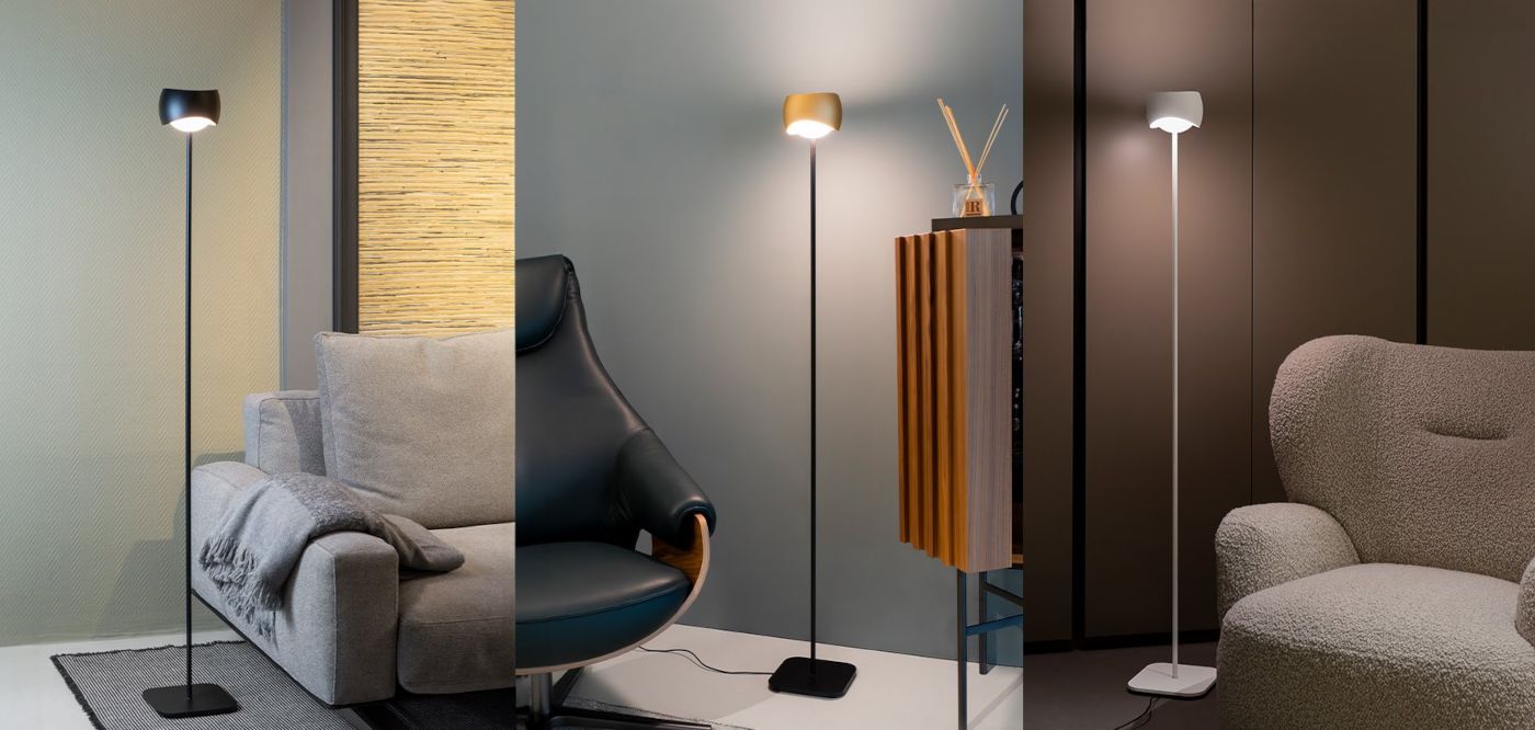 Curved vloerlamp