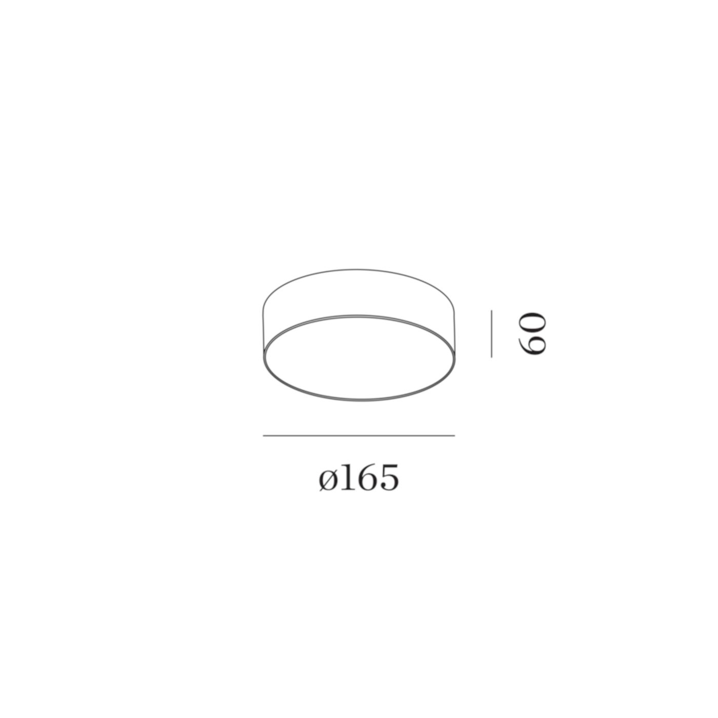 Roby IP44 1.6 wand-plafondlamp 