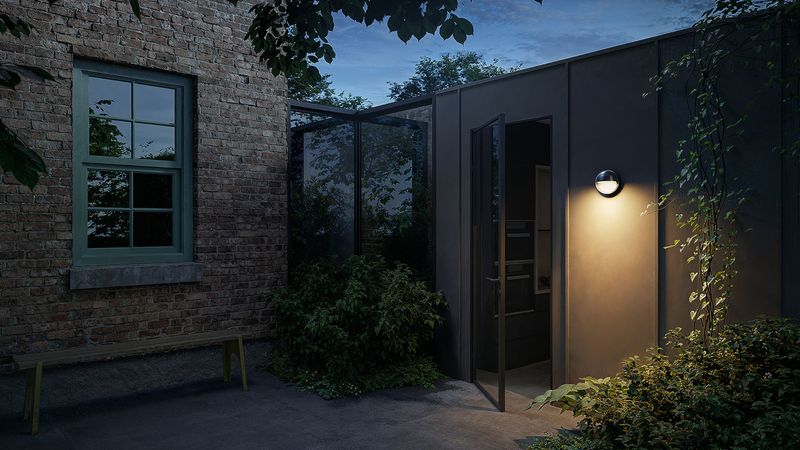 las.2 deep black wandlamp