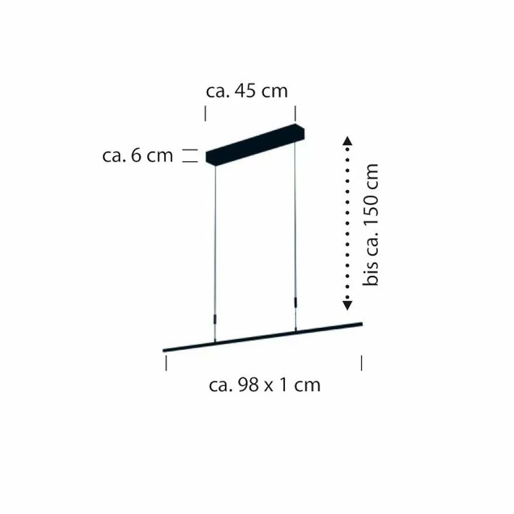 Slim hanglamp 98