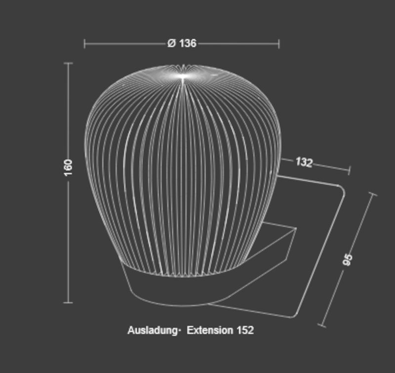plissee W wandlamp