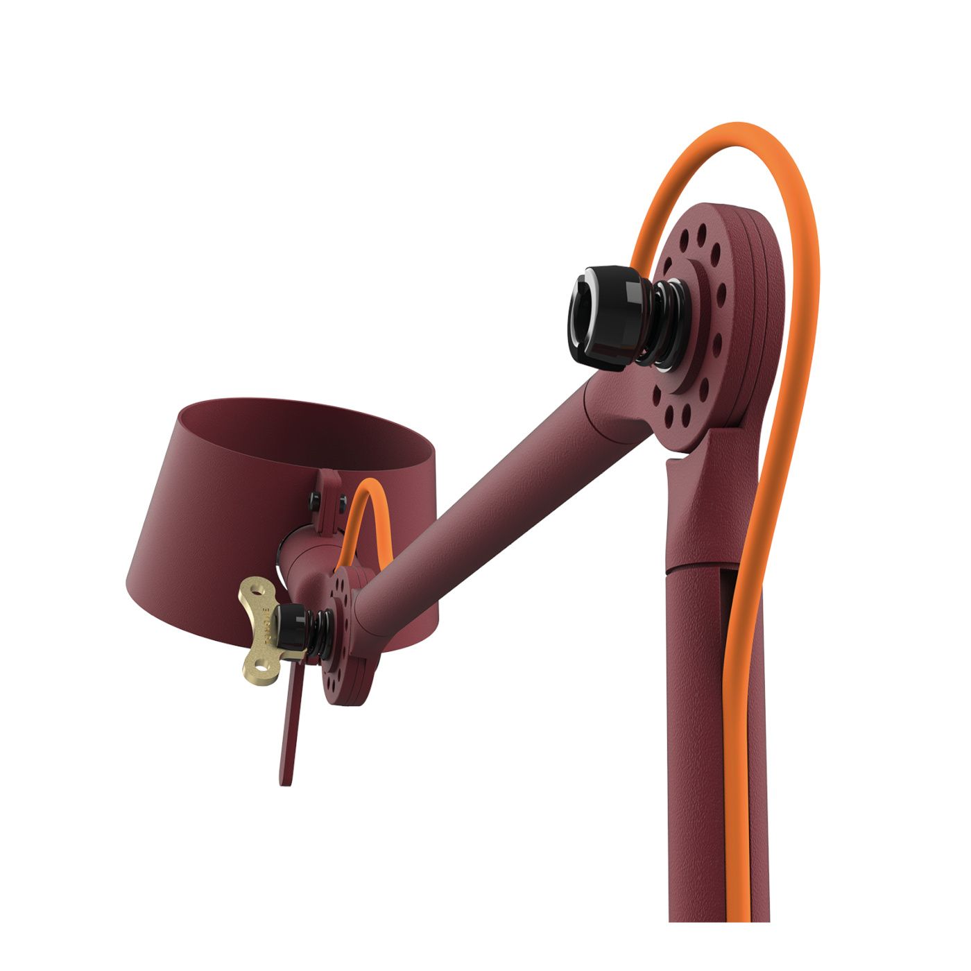 Bolt 10 Desk Burgundy Red