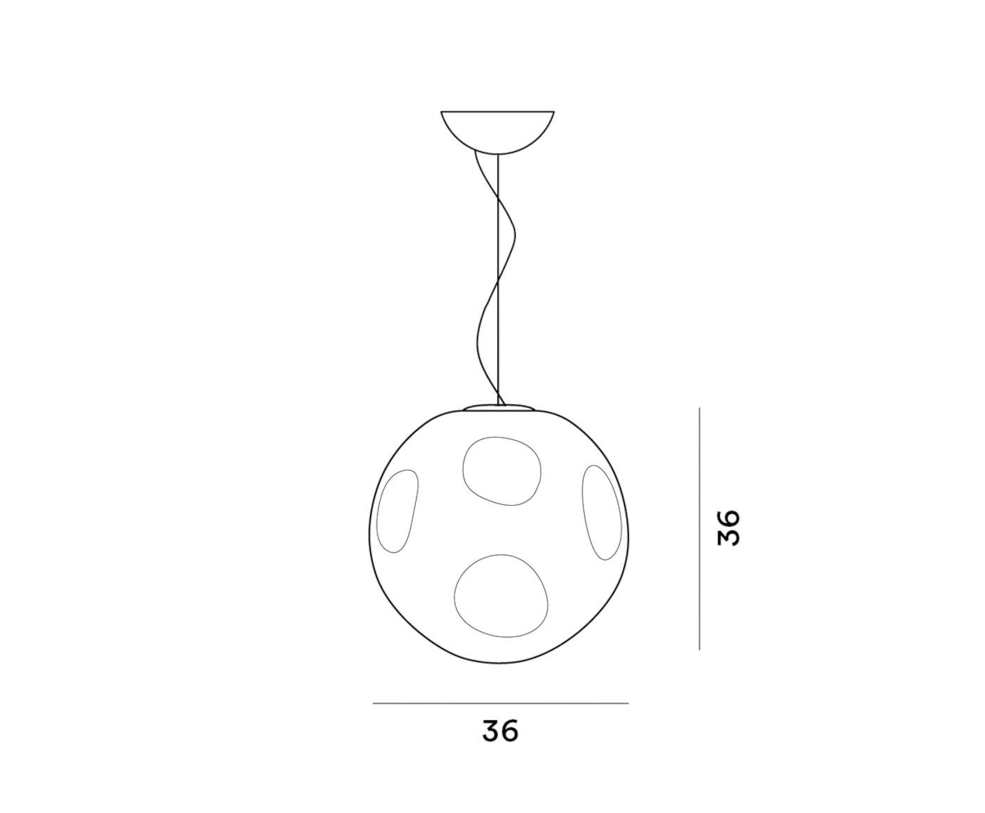 Hoba hanglamp  