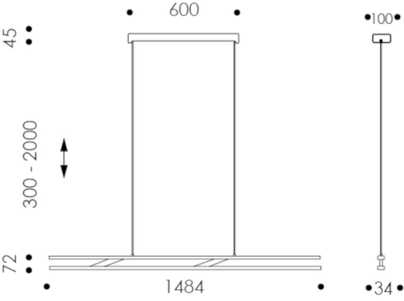 Linto tunable white hanglamp